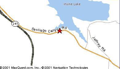 Irvine Lake map